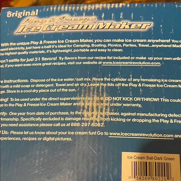 Green Ice Cream Maker Ball by - Picture 3 of 12